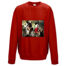 Sweatshort with Print Dead Island Battle With The Zombies With Ax - XS  red