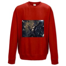 Sweatshort with Print Deus Ex Protagonist With A Gun - XS  red