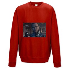 Sweatshort with Print Detroit Become Human Protagonist With A Gun - XS  red