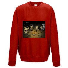 Sweatshort with Print Dont Starve Campfire - XS  red