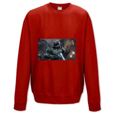 Sweatshort with Print Doom Game Character - XS  red