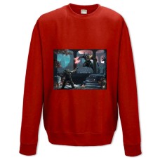 Sweatshort with Print Doom Battle - XS  red