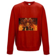 Sweatshort with Print Dungeons & Dragons Cover - XS  red