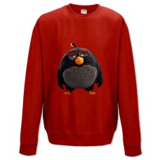 Sweatshort with Print Angry Birds Black Bird - XS  red