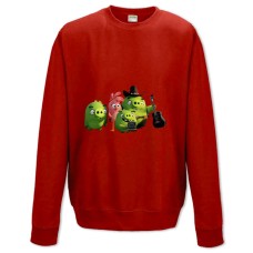 Sweatshort with Print Angry Birds Funny Green Pigs - XS  red