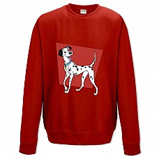 Світшот з принтом 101 Долматинців Дорослій Собаки - XS червоний