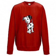 Sweatshort with Print 101 Puppy Dalmatians Domino - XS  red