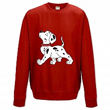 Sweatshort with Print 101 Dalmatians Proud Puppy - XS  red
