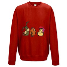 Sweatshort with Print Winnie The Pooh Main Characters - XS  red