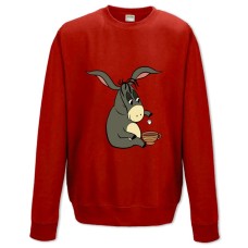 Sweatshort with Print Winnie The Pooh And Donkey Mug Tea - XS  red