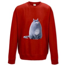 Sweatshort with Print The Secret Life Of Pets Chloe Cat - XS  red