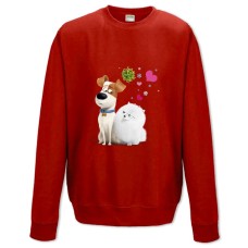 Sweatshort with Print The Secret Life Of Pets Gidget And Max - XS  red