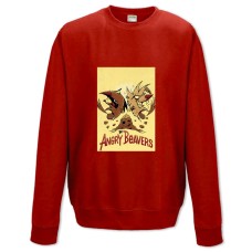 Sweatshort with Print Angry Beavers Theme - XS  red