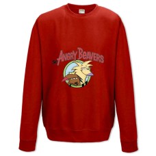 Sweatshort with Print Angry Beavers Logo - XS  red