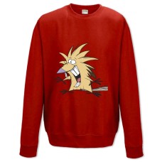 Sweatshort with Print Angry Beavers Norbert Foster Beaver - XS  red