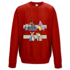 Sweatshort with Print Bojack Horseman Main Heroes - XS  red
