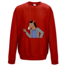 Sweatshort with Print Bojack Horseman Smoke - XS  red