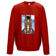 Sweatshort with Print Bojack Horseman Costume - XS  red