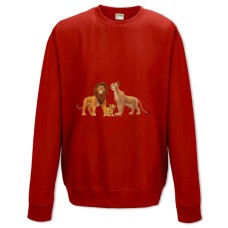 Sweatshort with Print The Lion King Family - XS  red