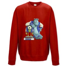 Свитшот с принтом Корпорация Монстров Друзья - XS красный