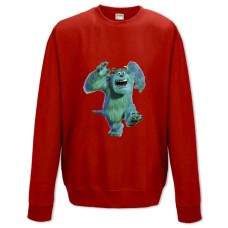 Свитшот с принтом Корпорация Монстров Джеймс Салливан Бегун - XS красный