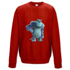 Свитшот с принтом Корпорация Монстров Джеймс Салливан Принт - XS красный