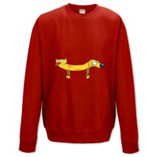 Sweatshort with Print Catdog Heroes - XS  red
