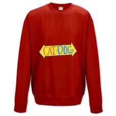 Sweatshort with Print Catdog Logo - XS  red
