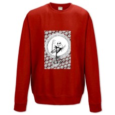 Sweatshort with Print The Nightmare Before Christmas Jack Skellington - XS  red