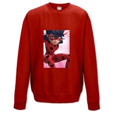 Світшот з принтом Леді Баг І Супер-Кіт Леді Баг - XS червоний