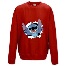 Свитшот с принтом Лило И Стич Герой - XS красный