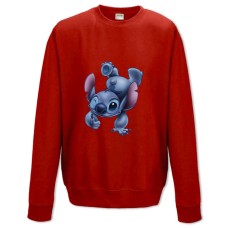 Свитшот с принтом Лило И Стич Прикольная - XS красный