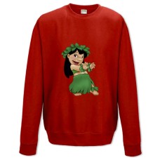 Свитшот с принтом Лило И Стич Танец - XS красный