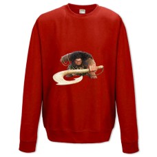 Світшот з принтом Моана Герой Туї - XS червоний