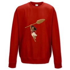 Свитшот с принтом Моана Девушка - XS красный