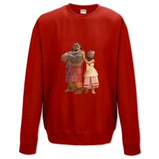 Світшот з принтом Моана Герої - XS червоний