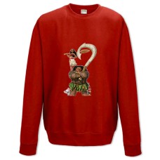 Світшот з принтом Моана Головні Персонажі - XS червоний