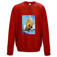 Свитшот с принтом Моана Морские Герои - XS красный