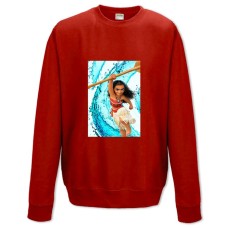 Свитшот с принтом Моана Сила - XS красный