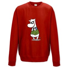 Світшот з принтом Мумі-Тролі Джокер - XS червоний