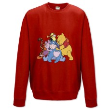 Sweatshort with Print Winnie-The-Pooh Friends - XS  red