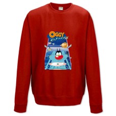 Світшот з принтом Оггі І Таргани Головний - XS червоний