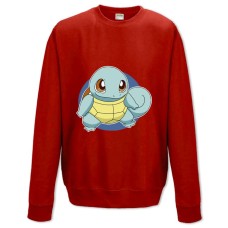 Свитшот с принтом Покемоны Сквиртл - XS красный