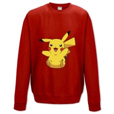 Свитшот с принтом Покемоны Маленький Пикачу - XS красный