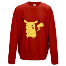 Свитшот с принтом Покемоны Прикольный Пикачу - XS красный