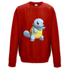 Свитшот с принтом Покемоны Забавный Сквиртл - XS красный