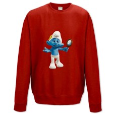 Sweatshort with Print The Smurfs Funny Smurf - XS  red