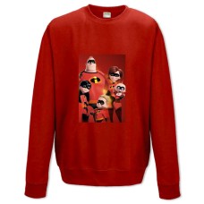 Sweatshort with Print The Incredibles Family - XS  red
