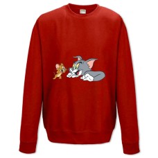 Sweatshort with Print Tom And Jerry Main Heroes - XS  red