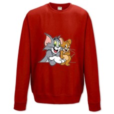 Sweatshort with Print Tom And Jerry Main Characters - XS  red